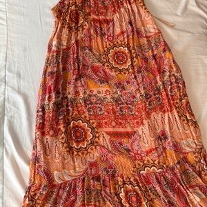 Knox Rose Red and Orange Dress